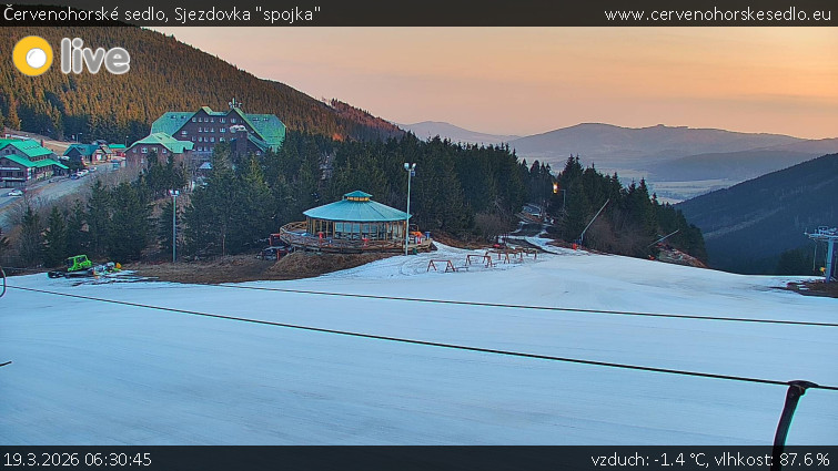 Červenohorské sedlo - Sjezdovka "spojka" - 19.3.2026 v 06:30