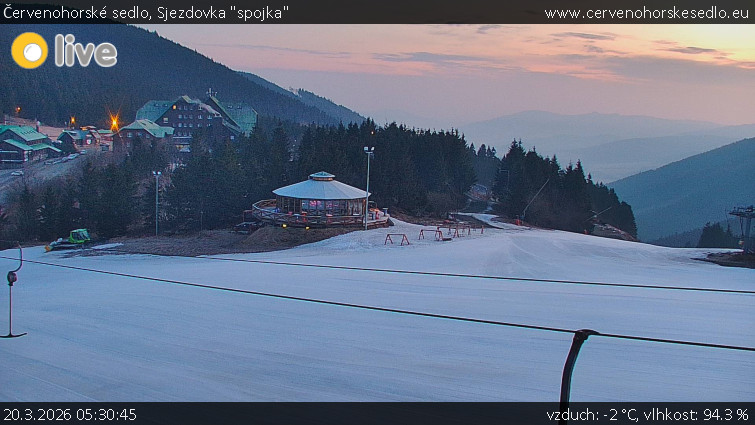 Červenohorské sedlo - Sjezdovka "spojka" - 20.3.2026 v 05:30