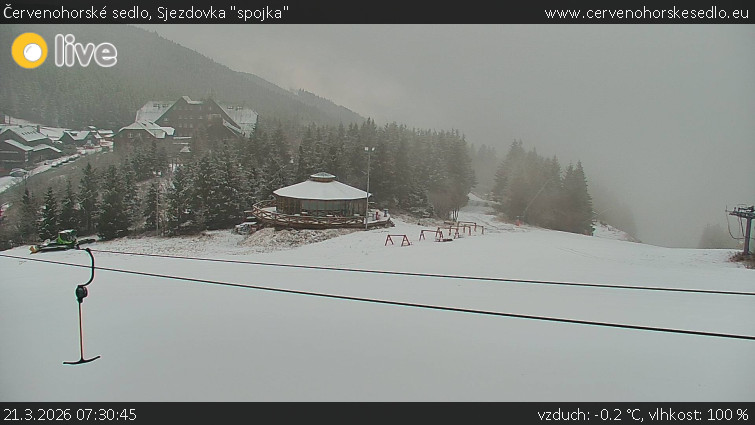 Červenohorské sedlo - Sjezdovka "spojka" - 21.3.2026 v 07:30