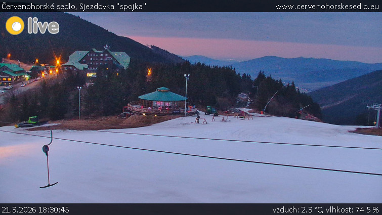 Červenohorské sedlo - Sjezdovka "spojka" - 21.3.2026 v 18:30