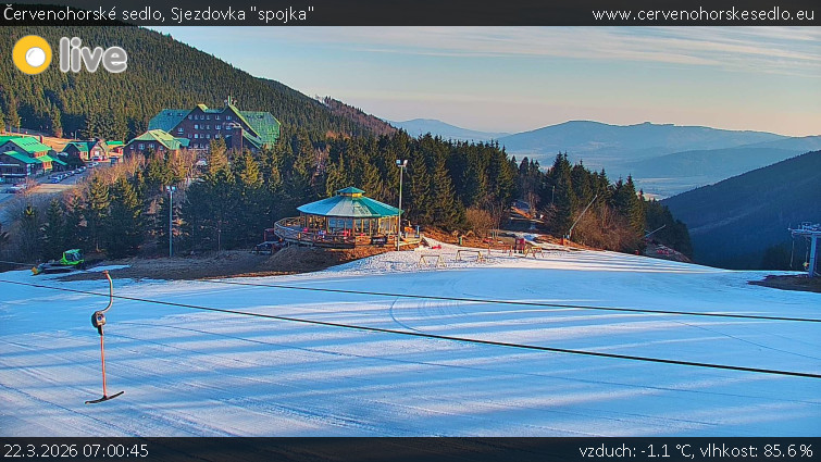 Červenohorské sedlo - Sjezdovka "spojka" - 22.3.2026 v 07:00