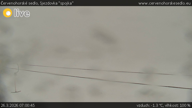 Červenohorské sedlo - Sjezdovka "spojka" - 26.3.2026 v 07:00