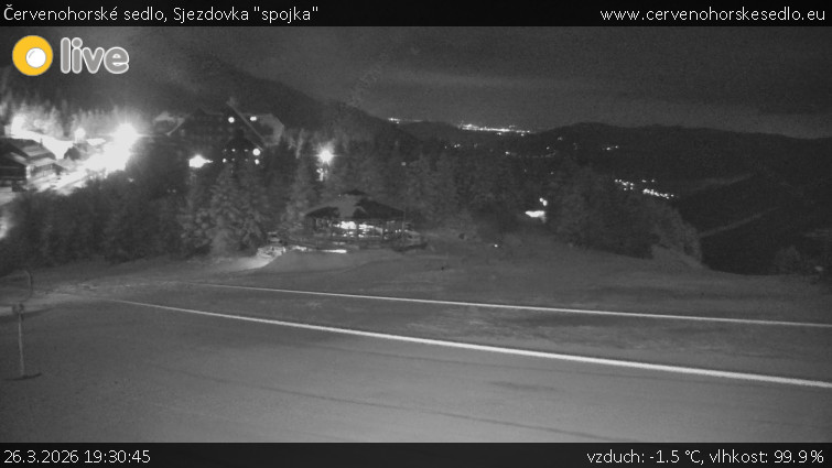 Červenohorské sedlo - Sjezdovka "spojka" - 26.3.2026 v 19:30