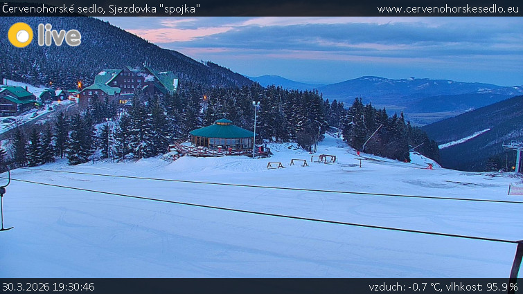 Červenohorské sedlo - Sjezdovka "spojka" - 30.3.2026 v 19:30
