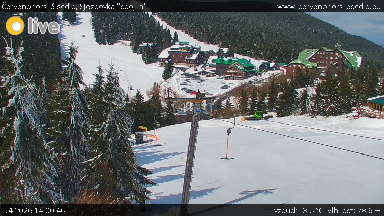 Červenohorské sedlo - Sjezdovka "spojka" - 1.4.2026 v 14:00