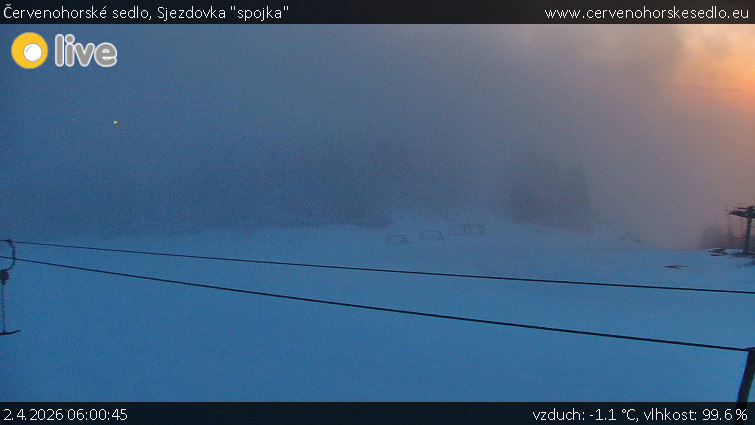 Červenohorské sedlo - Sjezdovka "spojka" - 2.4.2026 v 06:00