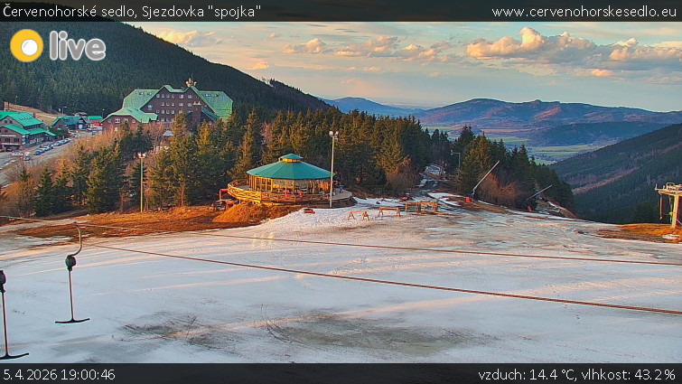 Červenohorské sedlo - Sjezdovka "spojka" - 5.4.2026 v 19:00