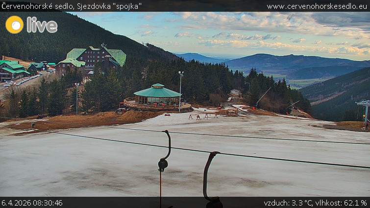 Červenohorské sedlo - Sjezdovka "spojka" - 6.4.2026 v 08:30