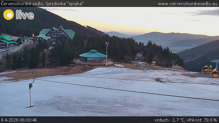 Červenohorské sedlo - Sjezdovka "spojka" - 8.4.2026 v 06:00