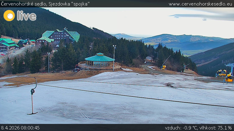 Červenohorské sedlo - Sjezdovka "spojka" - 8.4.2026 v 08:00