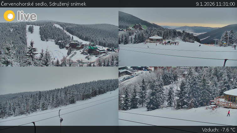 Červenohorské sedlo - Sdružený snímek  - 9.1.2026 v 11:31