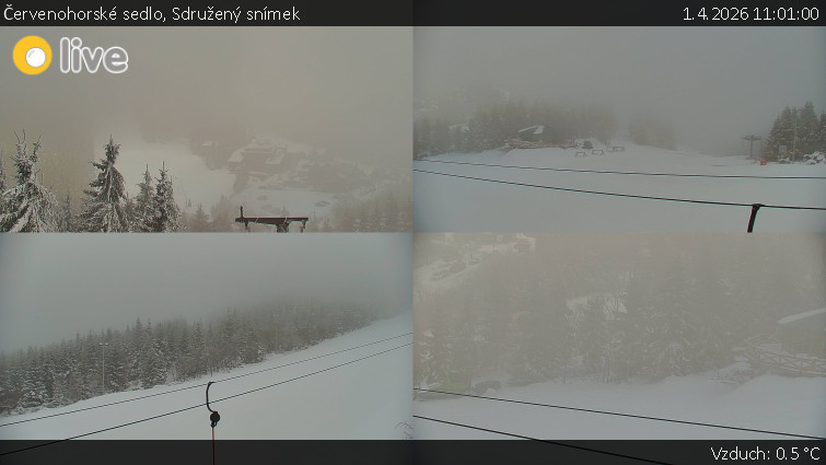 Červenohorské sedlo - Sdružený snímek  - 1.4.2026 v 11:01