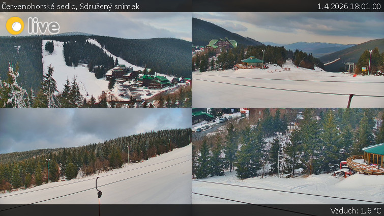 Červenohorské sedlo - Sdružený snímek  - 1.4.2026 v 18:01