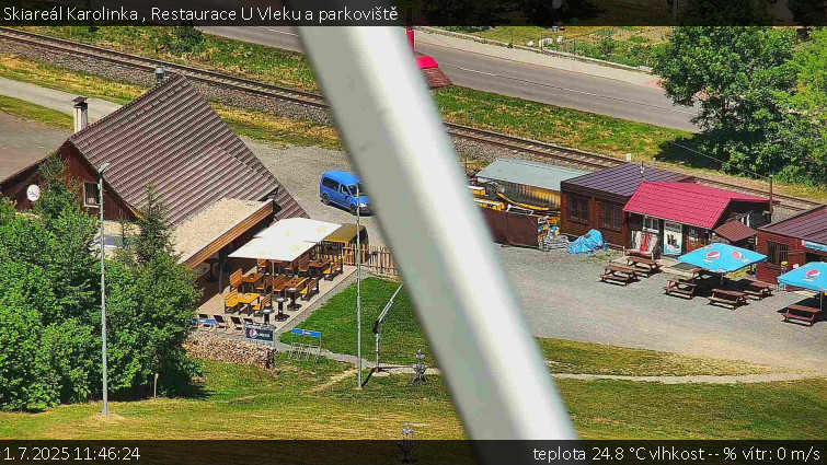 Skiareál Karolinka  - Restaurace U Vleku a parkoviště - 1.7.2025 v 11:46