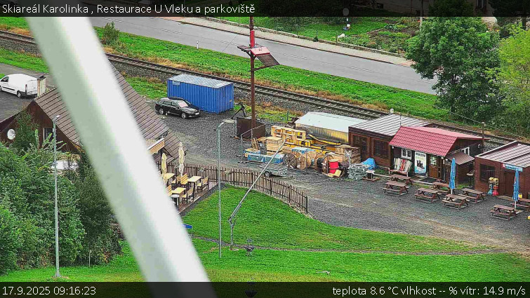 Skiareál Karolinka  - Restaurace U Vleku a parkoviště - 17.9.2025 v 09:16