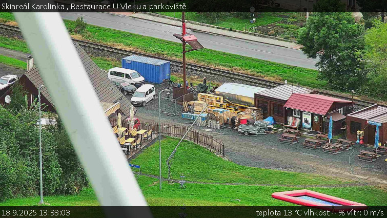 Skiareál Karolinka - Restaurace U Vleku a parkoviště - 18.9.2025 v 13:33 Skiareál Karolinka - Restaurace U Vleku a parkoviště - 18.9.2025 v 13:33