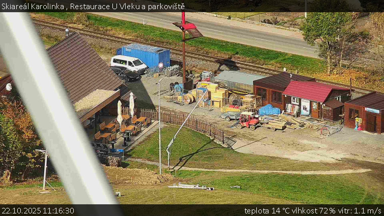 Skiareál Karolinka - Restaurace U Vleku a parkoviště - 22.10.2025 v 11:16 Skiareál Karolinka - Restaurace U Vleku a parkoviště - 22.10.2025 v 11:16