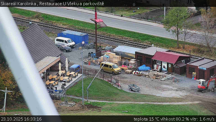Skiareál Karolinka - Restaurace U Vleku a parkoviště - 23.10.2025 v 16:33 Skiareál Karolinka - Restaurace U Vleku a parkoviště - 23.10.2025 v 16:33