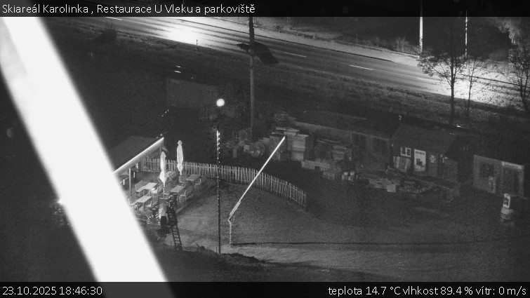 Skiareál Karolinka - Restaurace U Vleku a parkoviště - 23.10.2025 v 18:46 Skiareál Karolinka - Restaurace U Vleku a parkoviště - 23.10.2025 v 18:46