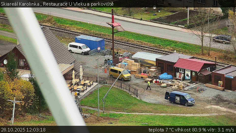 Skiareál Karolinka  - Restaurace U Vleku a parkoviště - 28.10.2025 v 12:03 Skiareál Karolinka  - Restaurace U Vleku a parkoviště - 28.10.2025 v 12:03