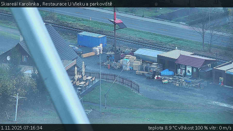 Skiareál Karolinka  - Restaurace U Vleku a parkoviště - 1.11.2025 v 07:16 Skiareál Karolinka  - Restaurace U Vleku a parkoviště - 1.11.2025 v 07:16