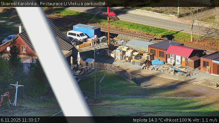 Skiareál Karolinka  - Restaurace U Vleku a parkoviště - 6.11.2025 v 11:33