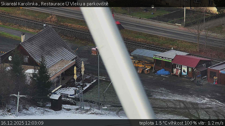 Skiareál Karolinka  - Restaurace U Vleku a parkoviště - 16.12.2025 v 12:03
