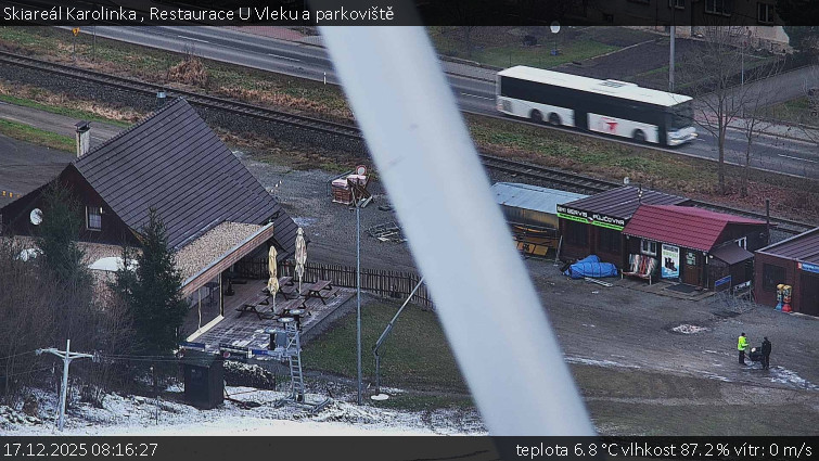 Skiareál Karolinka  - Restaurace U Vleku a parkoviště - 17.12.2025 v 08:16