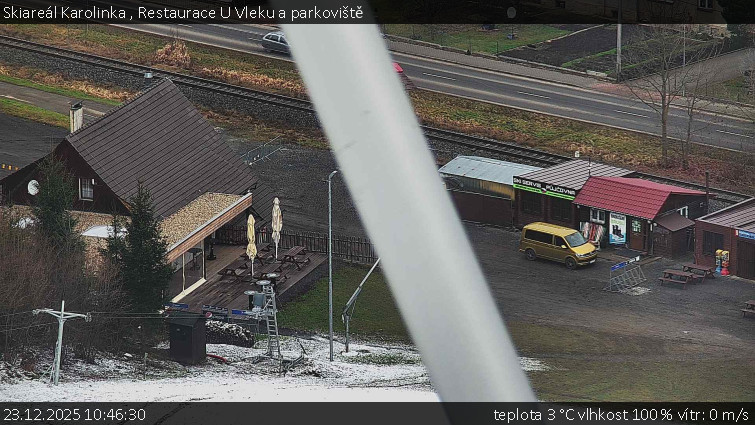 Skiareál Karolinka  - Restaurace U Vleku a parkoviště - 23.12.2025 v 10:46