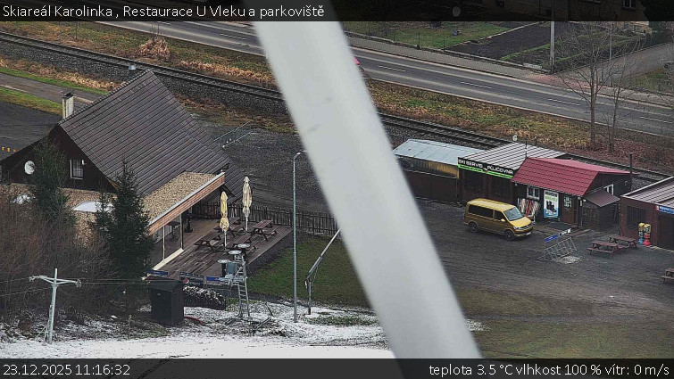 Skiareál Karolinka  - Restaurace U Vleku a parkoviště - 23.12.2025 v 11:16