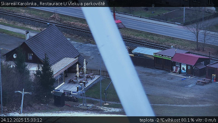 Skiareál Karolinka  - Restaurace U Vleku a parkoviště - 24.12.2025 v 15:33