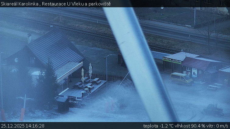 Skiareál Karolinka  - Restaurace U Vleku a parkoviště - 25.12.2025 v 14:16