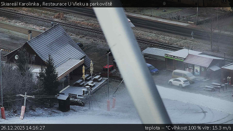 Skiareál Karolinka  - Restaurace U Vleku a parkoviště - 26.12.2025 v 14:16