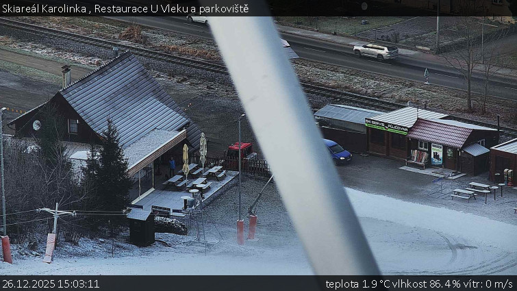Skiareál Karolinka  - Restaurace U Vleku a parkoviště - 26.12.2025 v 15:03