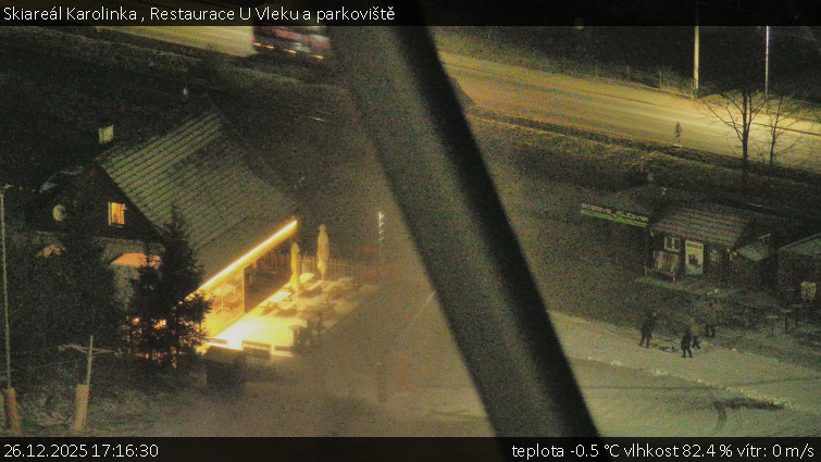 Skiareál Karolinka  - Restaurace U Vleku a parkoviště - 26.12.2025 v 17:16