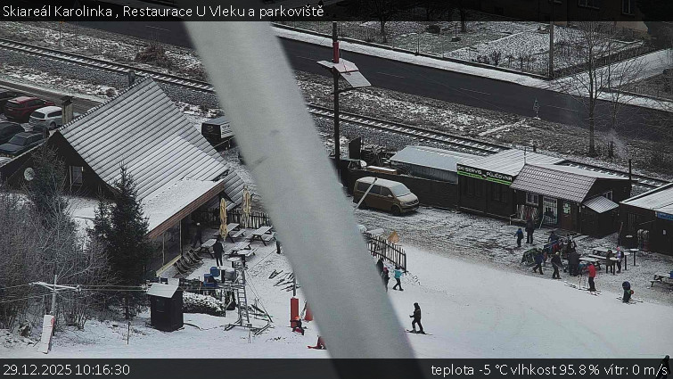 Skiareál Karolinka  - Restaurace U Vleku a parkoviště - 29.12.2025 v 10:16