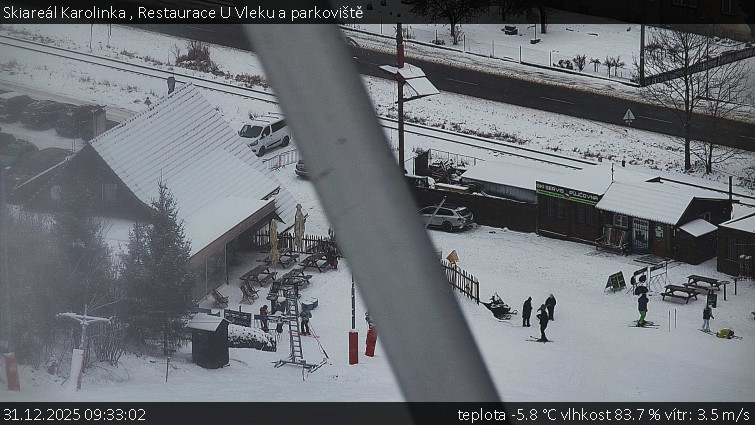 Skiareál Karolinka  - Restaurace U Vleku a parkoviště - 31.12.2025 v 09:33
