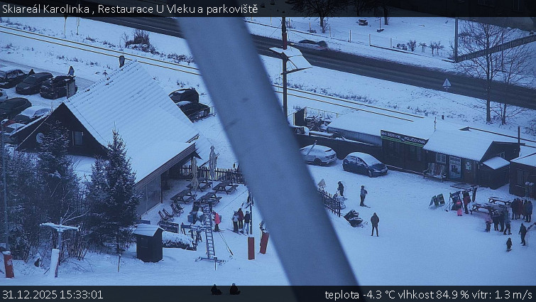 Skiareál Karolinka  - Restaurace U Vleku a parkoviště - 31.12.2025 v 15:33