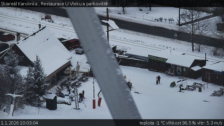 Skiareál Karolinka  - Restaurace U Vleku a parkoviště - 1.1.2026 v 10:03