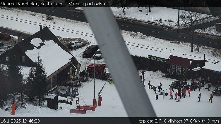 Skiareál Karolinka  - Restaurace U Vleku a parkoviště - 16.1.2026 v 13:46