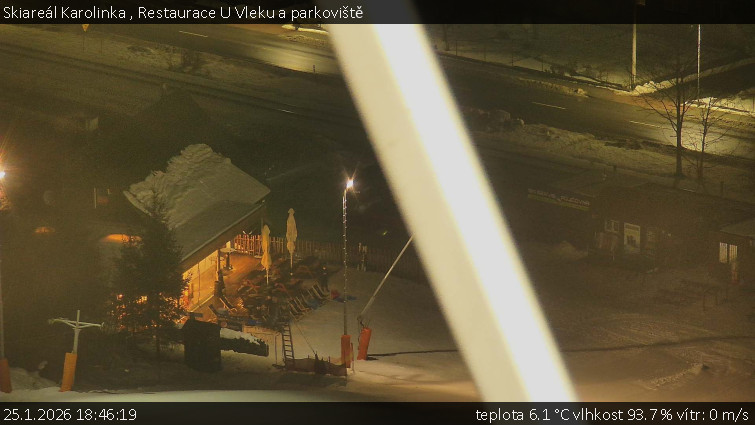 Skiareál Karolinka  - Restaurace U Vleku a parkoviště - 25.1.2026 v 18:46