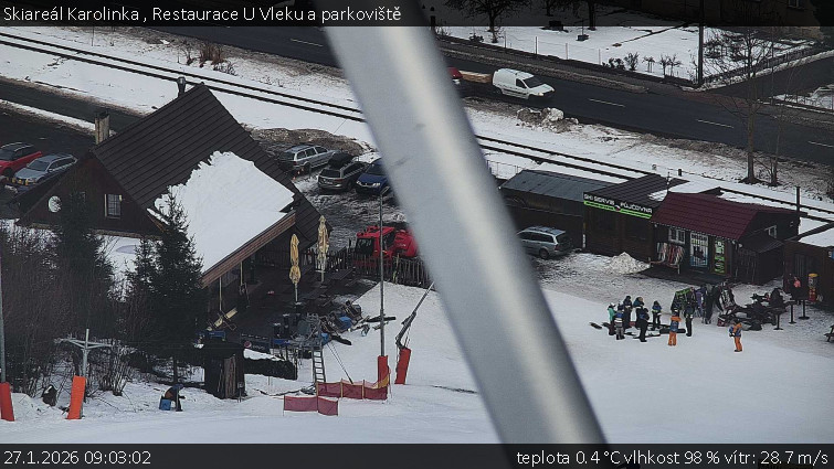 Skiareál Karolinka  - Restaurace U Vleku a parkoviště - 27.1.2026 v 09:03