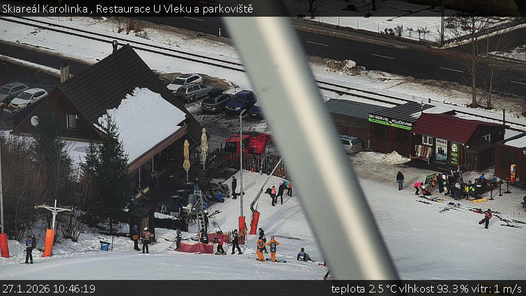 Skiareál Karolinka  - Restaurace U Vleku a parkoviště - 27.1.2026 v 10:46