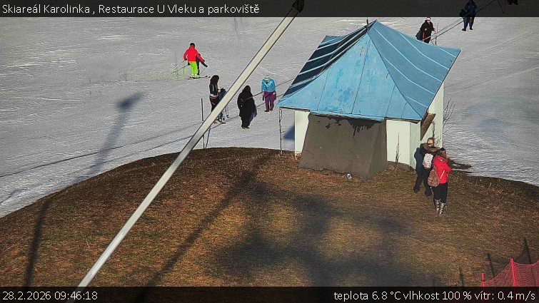 Skiareál Karolinka  - Restaurace U Vleku a parkoviště - 28.2.2026 v 09:46