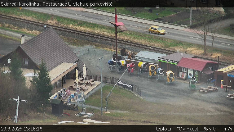 Skiareál Karolinka  - Restaurace U Vleku a parkoviště - 29.3.2026 v 13:16