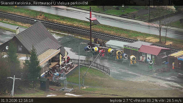 Skiareál Karolinka  - Restaurace U Vleku a parkoviště - 31.3.2026 v 12:16