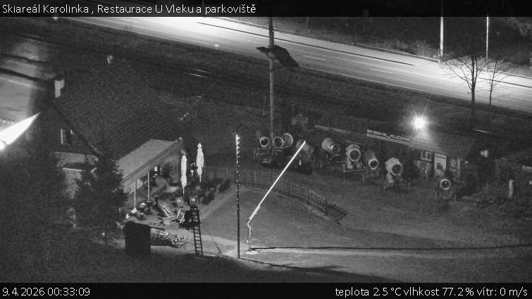 Skiareál Karolinka  - Restaurace U Vleku a parkoviště - 9.4.2026 v 00:33
