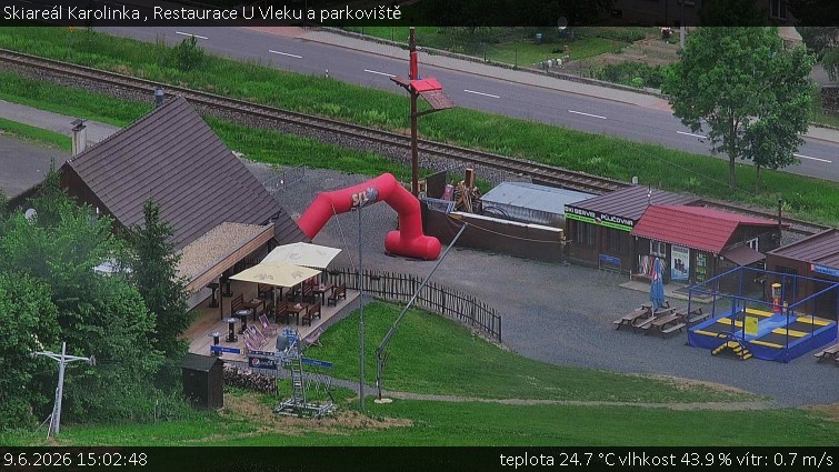 Skiareál Karolinka  - Restaurace U Vleku a parkoviště - 9.6.2026 v 15:02