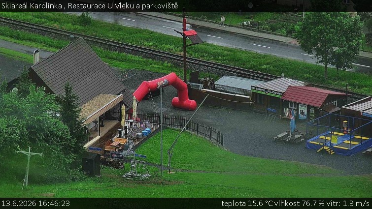 Skiareál Karolinka  - Restaurace U Vleku a parkoviště - 13.6.2026 v 16:46
