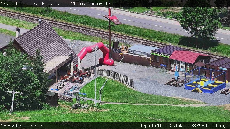 Skiareál Karolinka  - Restaurace U Vleku a parkoviště - 16.6.2026 v 11:46